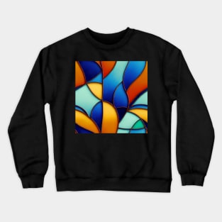 Stained glass colorful pattern, model 7 Crewneck Sweatshirt